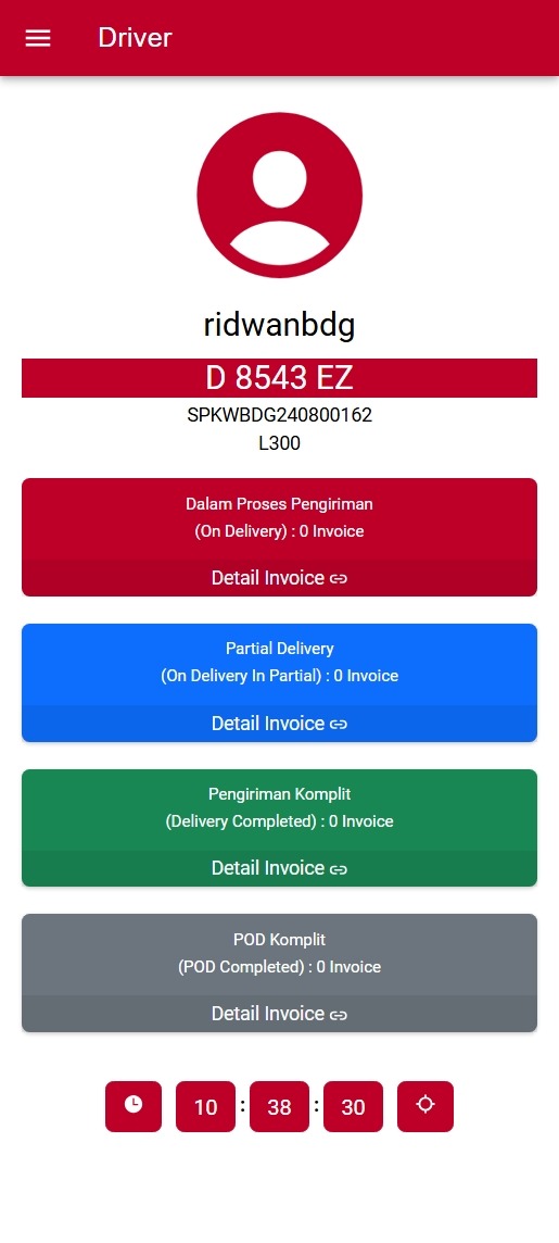 Driver Delivery Screenshot